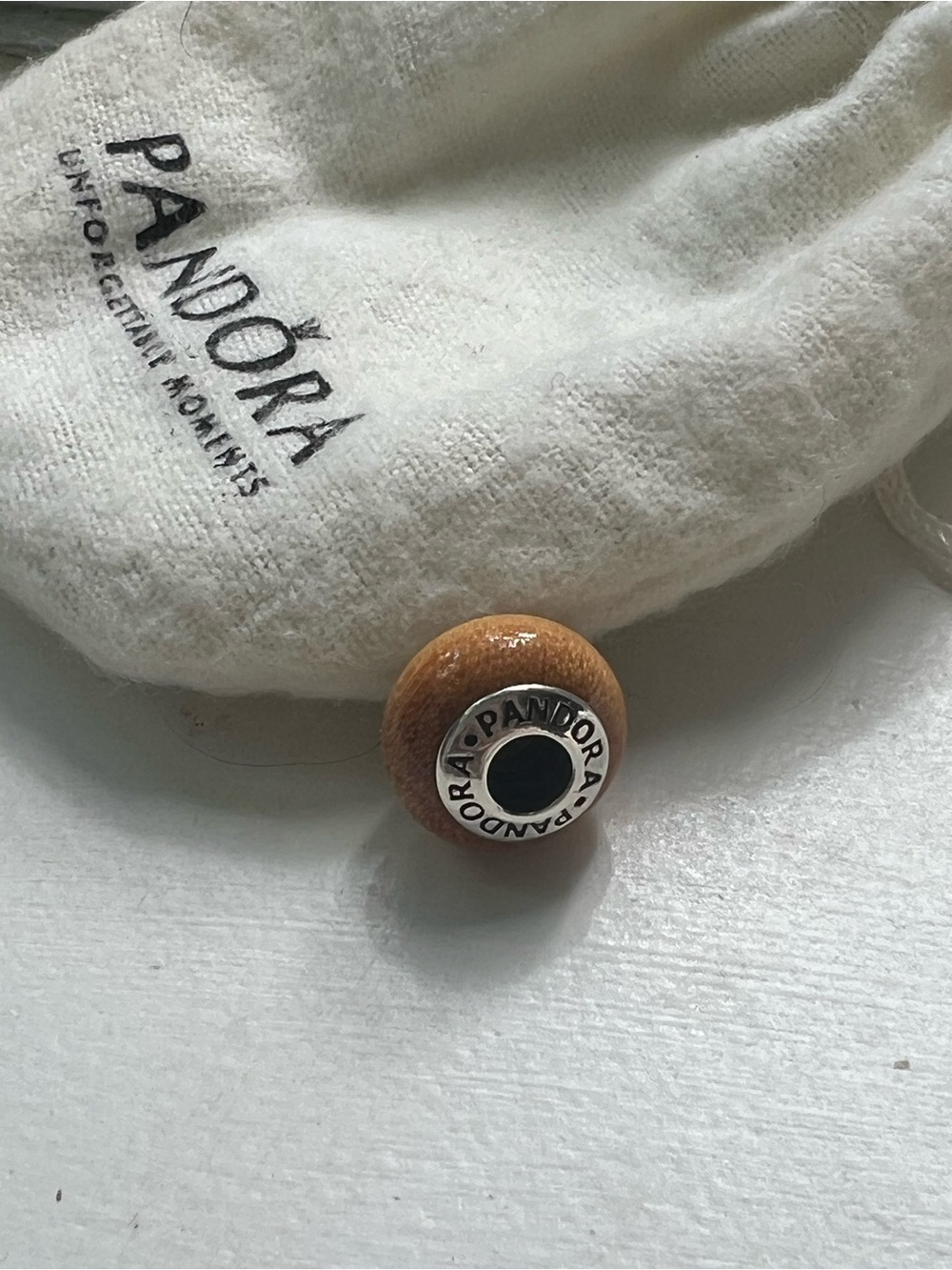 Pandora Pau Amarelo Wood Charm - Picture 3 of 6